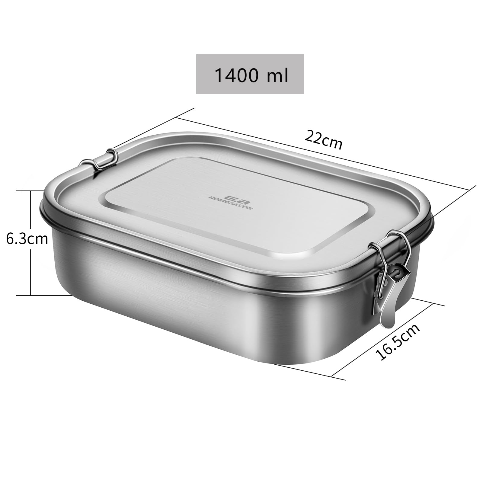 Everusely - Bento Box - Salie - 1,8 L - Roestvrijstalen lunchbox met lekvrije kruidencontainer - Snackcontainer met 3 compartimenten