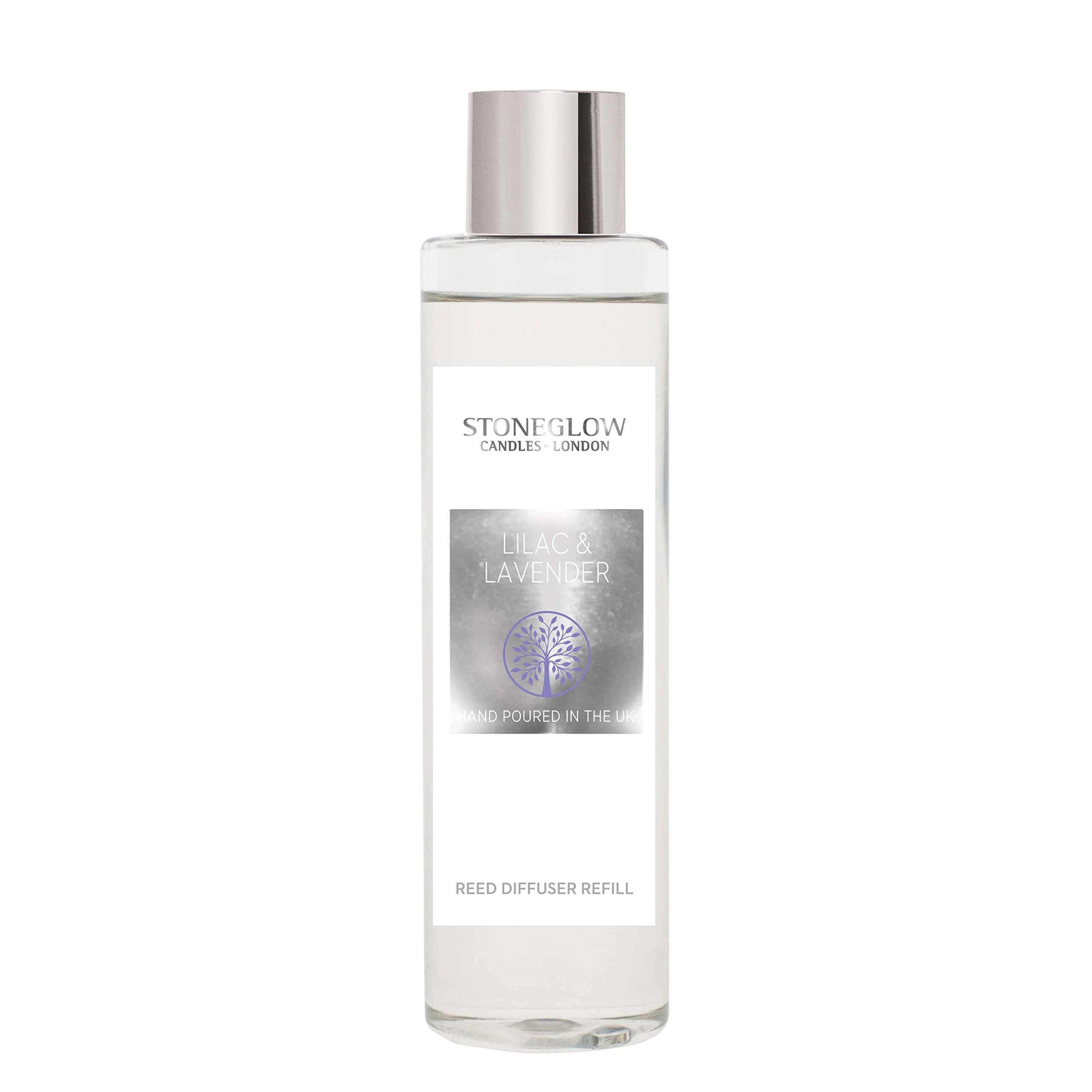 Stoneglow Purple Nature's Gift - Lilac & Lavender - Scented Reed Diffuser Refill 210Ml (Glass Bottle)