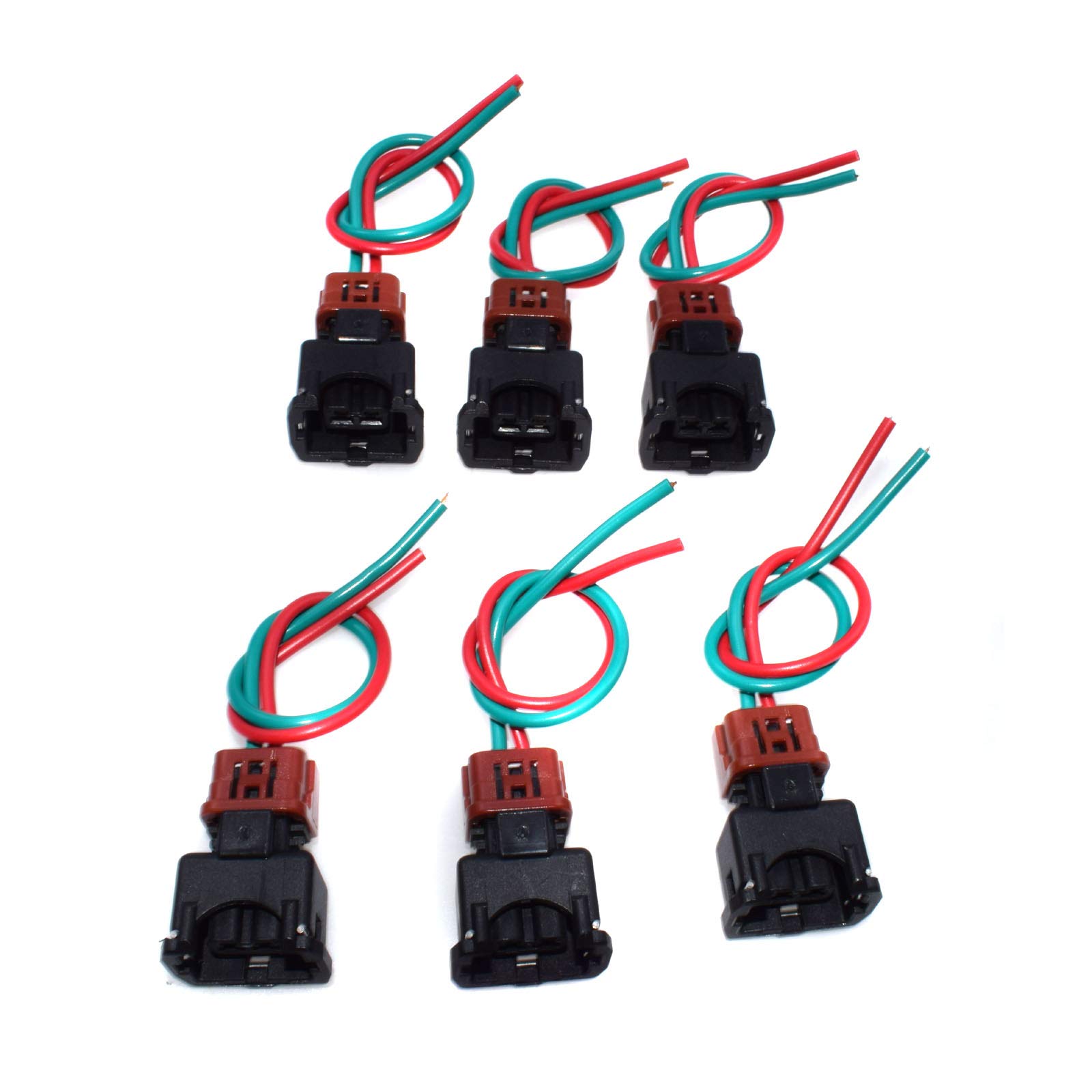 FUEL INJECTOR CONNECTOR x6 NEW WRS-Z32INJ-P1 FOR Nissan