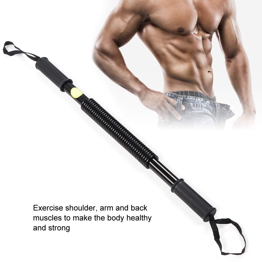 Power Twister Bar, Arm Urządzenie do ćwiczeń Klatki Piersiowej dla Mężczyzn Urządzenie do ćwiczeń Ramion Twister Czarne Urządzenie do ćwiczeń Ramion Sprężyna Siła (20KG)