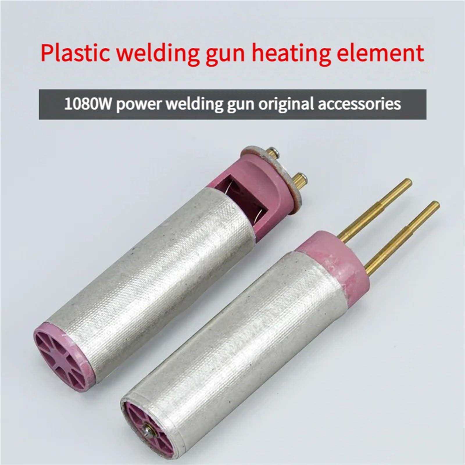 Pistola de soldadura de plástico de 220 V con mango recto, núcleo calefactor de plástico, pistola de aire caliente con núcleo calefactor, varilla calefactora de cerámica y alambre de resistencia.