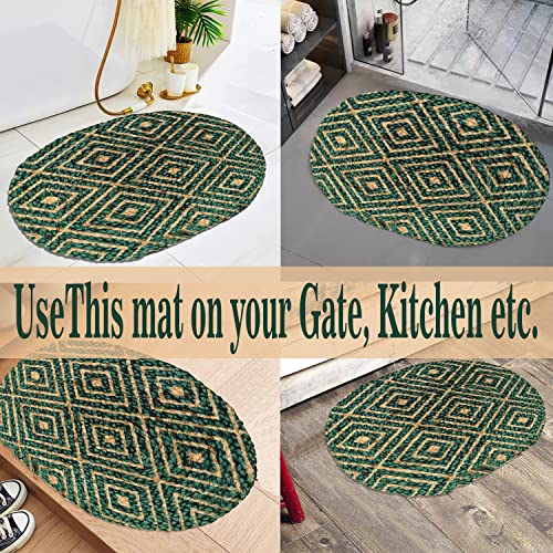 Image of Door Mats for Home | Door Mats for Home Entrance | Door Mat for Bathroom| Soft & Super Absorbent Mats for Shower | Washable, Non-Slip & Quick-Drying Mats (Pack of 2) (Muticolor 8)