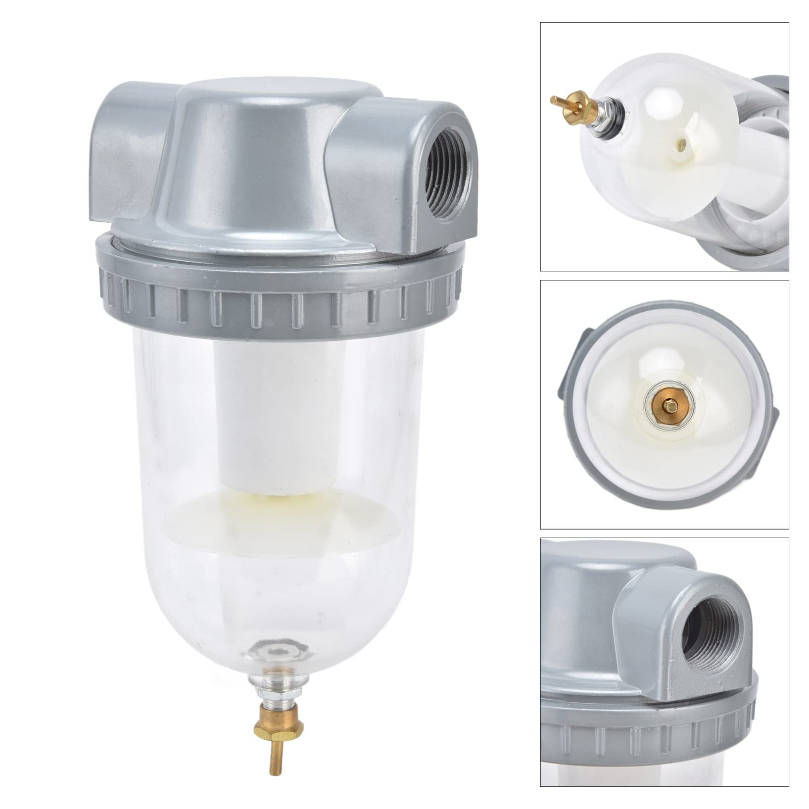 Filtro del compressore d'aria Separatore d'acqua dell'olio Elevata precisione di filtraggio per sistemi di trasmissione dell'aria Temperatura ambiente PC in lega di alluminio 5-60 (QSL-20)