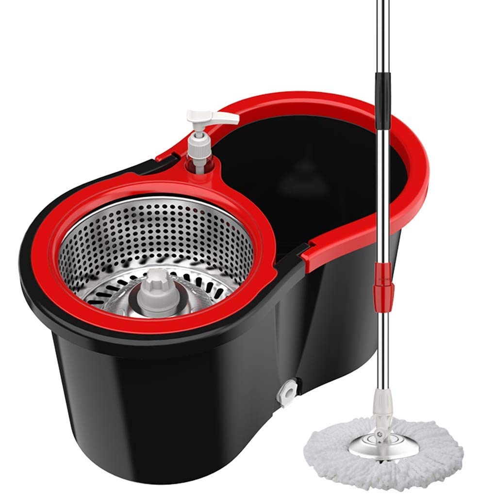 Vadrouille en microfibre avec seau essoreur pour le nettoyage des sols