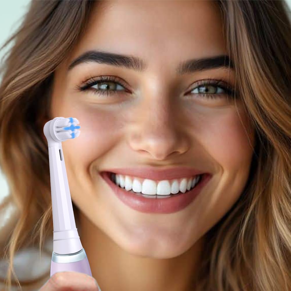 iO Replacement Heads Compatible with Oral B iO,iO Series Electric Toothbrush Heads Compatible with Oral B iO 2/3/4/5/6/7/8/9/10,Gentle-on-Gums Design for a Pleasantly Smooth Brushing Experience,White