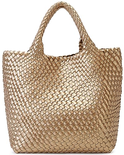 Image of Vegan Leather Purses for Women, Handmade Purses and Handbags Summer Beach Travel Tote Shoulder Bag | WOVEN