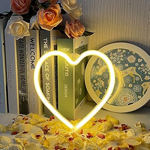 Enseigne LED Coeur UExnkj-Y Cover