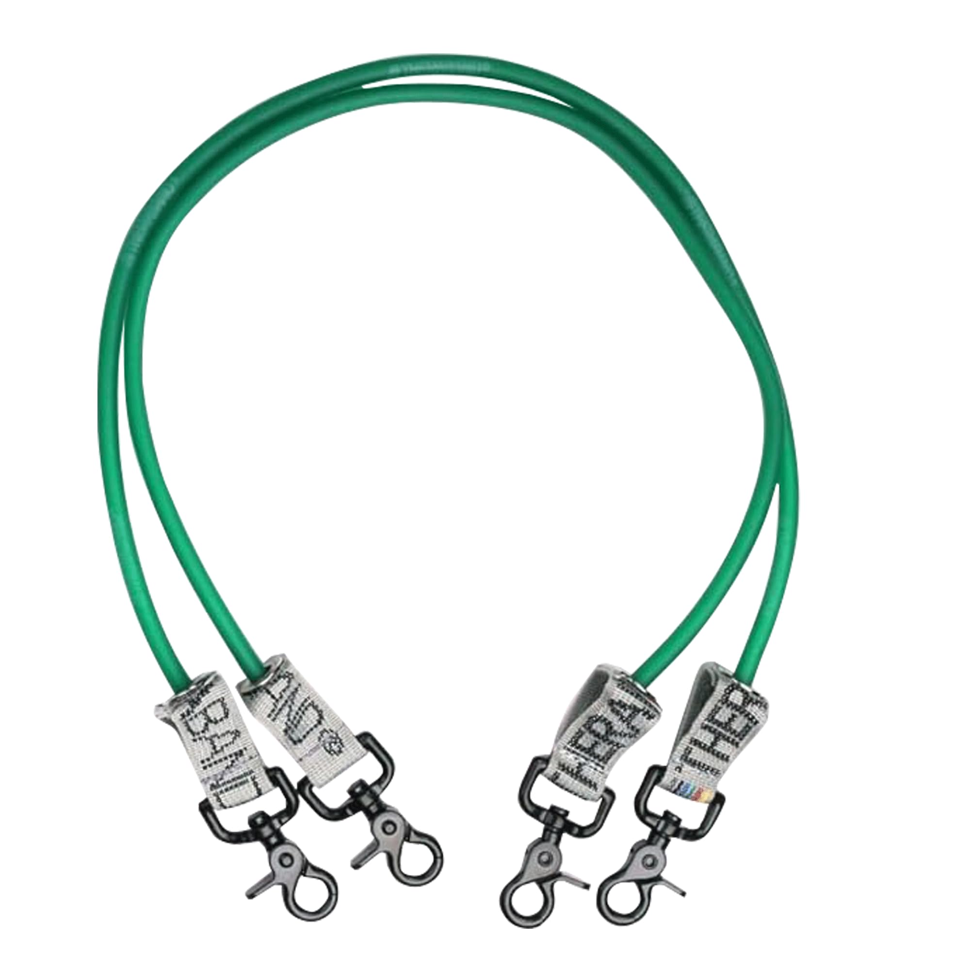 TheraBand Wellness Station Professional - Tubetti di resistenza in lattice con connettori per fisioterapia, stazione di esercizio per riabilitazione, pilates inferiori, set da 2, 24 pollici, verde, pesante, livello intermedio 1