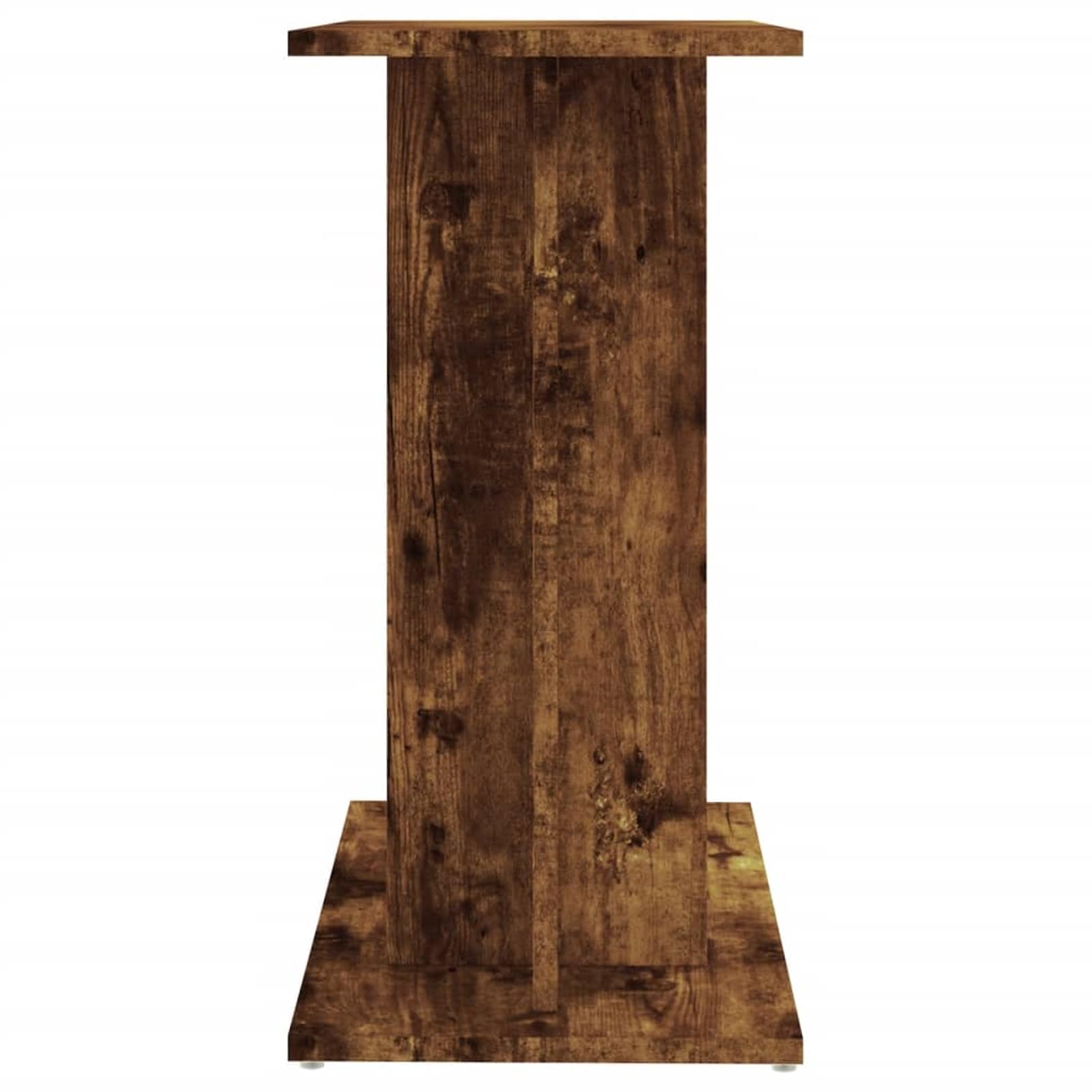 Homgoday Soporte para Acuarios Roble Ahumado - Estable y con 3 Niveles de Almacenamiento, Diseño Elegante y Resistente a la Humedad