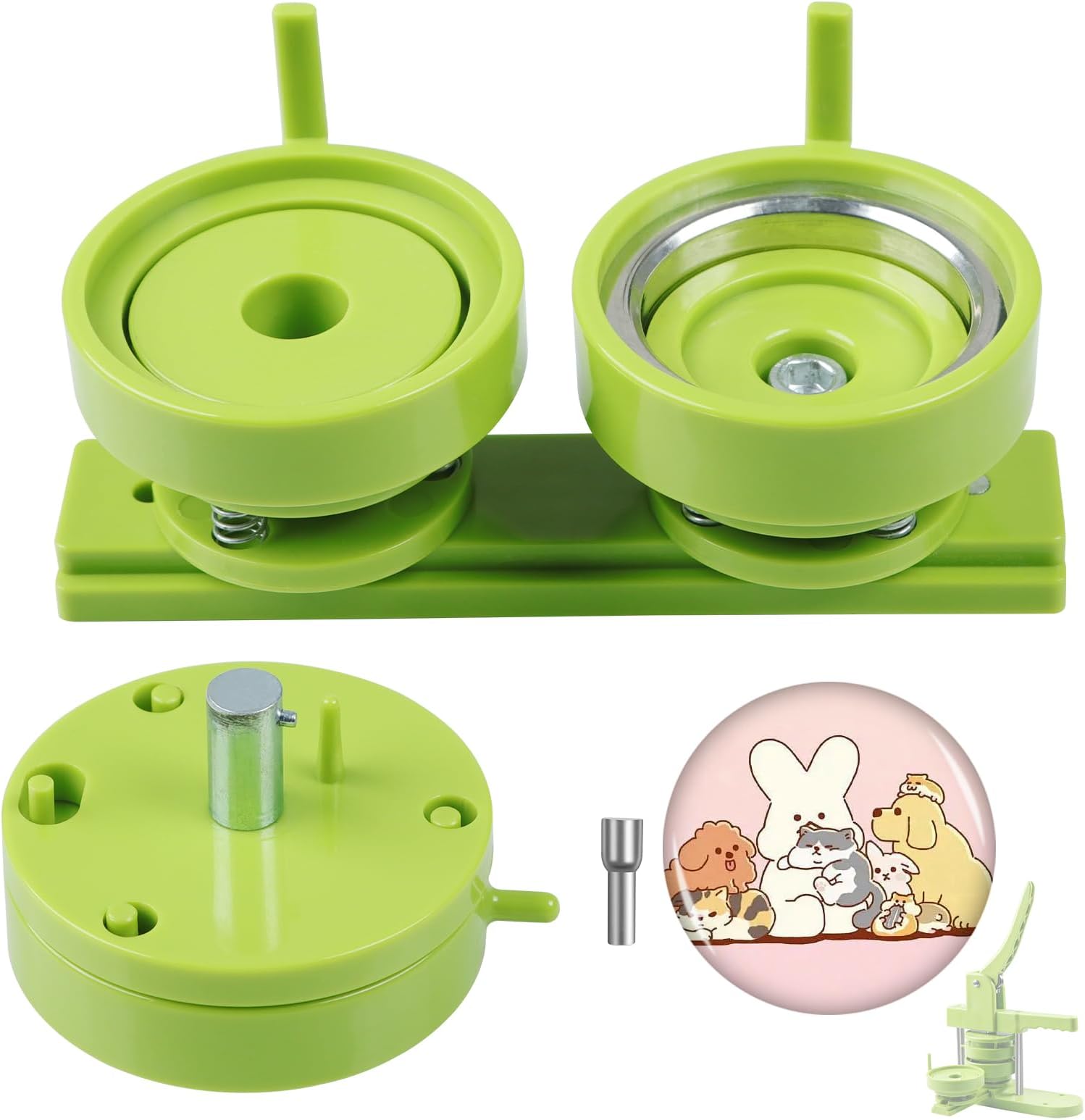 Button Maker Mold 2.25 inch/58mm, Interchangeable Die Mold Button Making Mold Suitable for Slide Pin Press Machines Button Maker Machine Button Badge Press