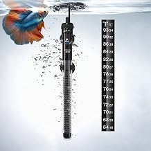DaToo Aquarium Heater Adjustable 200W Submersible Fish Tank Heater with Electronic Chip Thermostat Suitable for Marine Saltwater and Freshwater