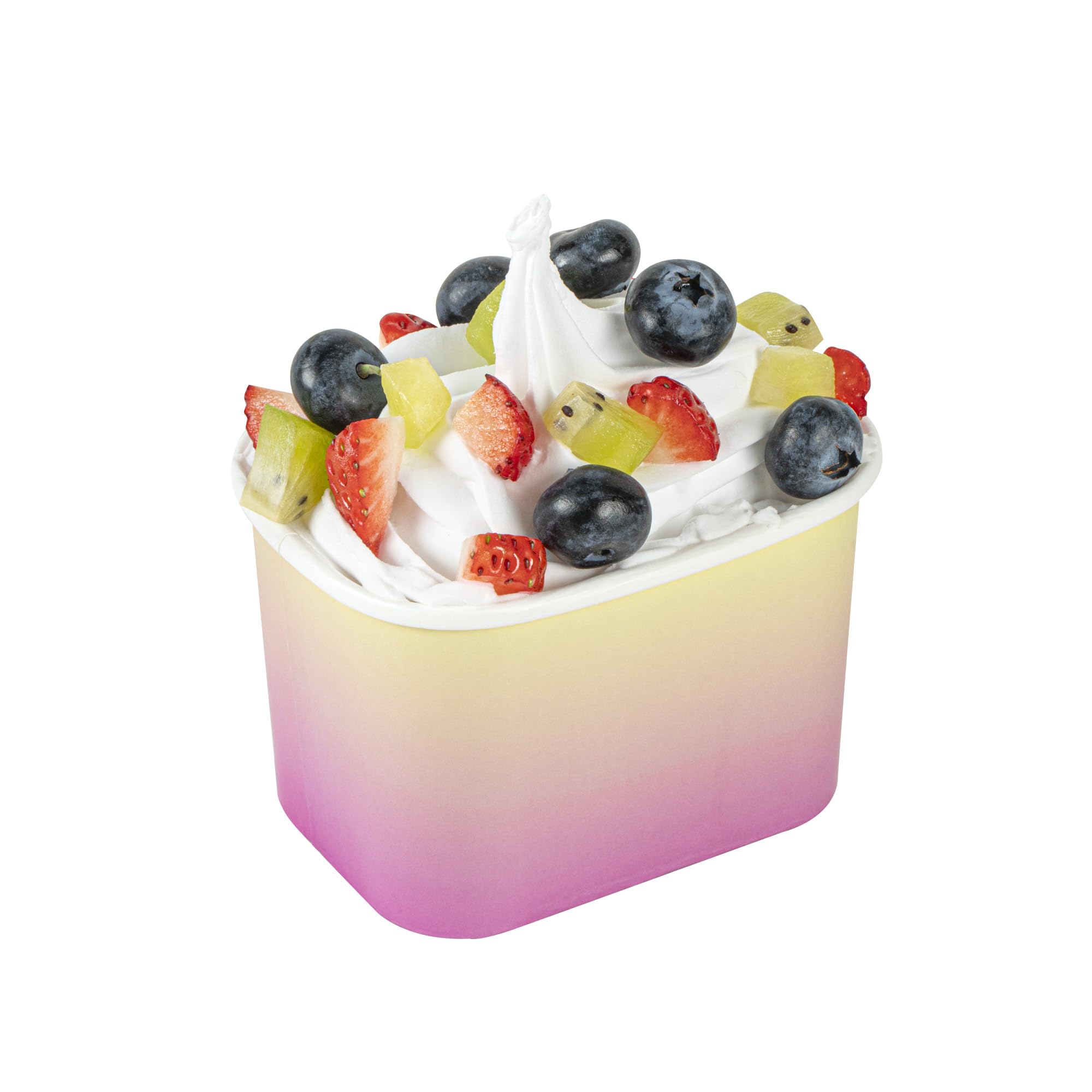 Coppetta 12 Ounce Dessert Cups, 50 Greaseproof Ice Cream Cups - Lids Sold Separately, For Hot And Cold Foods, Orange And Blue Ombre Paper Yogurt Bowls, Disposable, Sturdy - Restaurantware
