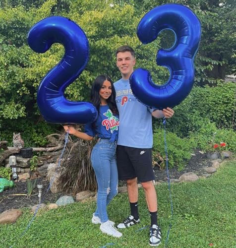 Image of Night Blue 3 Balloon, Number Balloons 40 Inch, 3rd Birthday Decorations Women Party Supplies for Party Decorations, Number 3 Balloon
