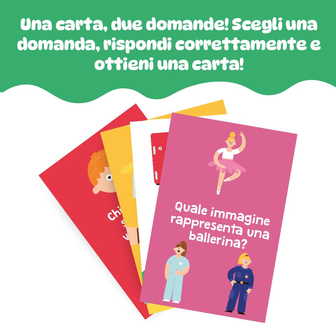 Gioco Educativo Indovinelli Lo So Già per Bambini dai 3 Anni in su Sviluppa Logica Linguaggio e Immaginazione 72 Domande Illustrate Divertente Gioco da Tavolo per Famiglie e Bambini