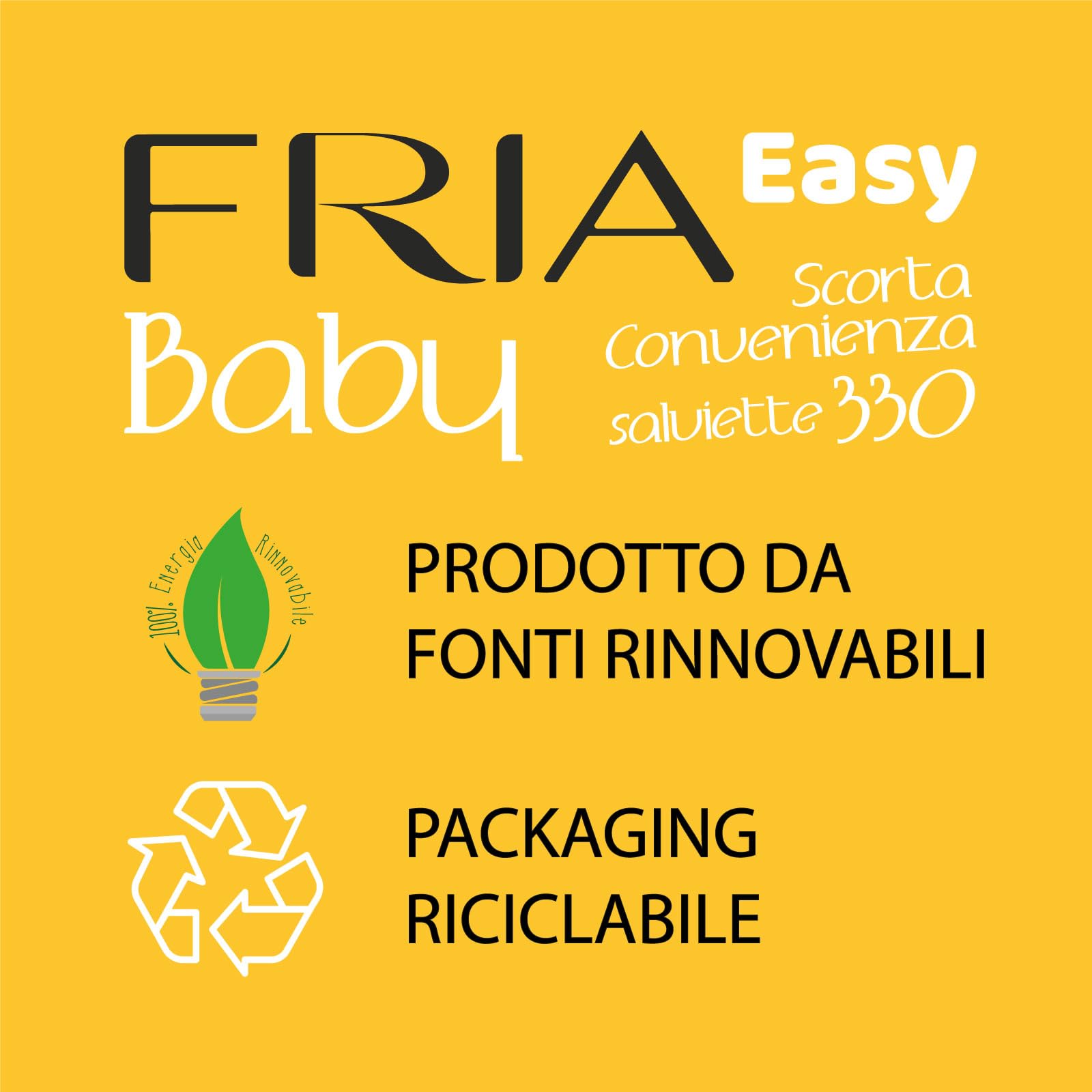Fria Chusteczki do zmiany pieluch Easy Baby z aloesem i ekstraktem z miodu, nawilżające skórę, testowane dermatologicznie, 330 chusteczek