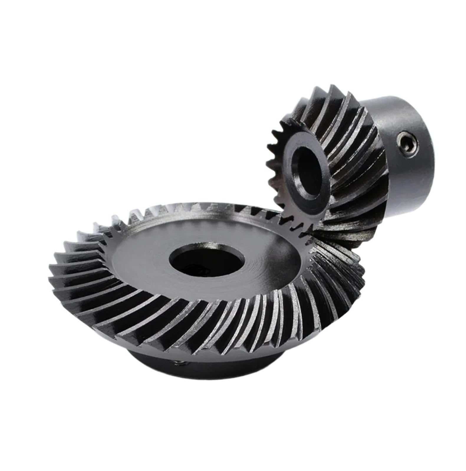 Bevel Gear Pinion Hardware Mechanical 1: 2 Spiral Bevel Gear 1M 20/30/40 Teeth Steel Helical Gear(20 Teeth-6MM-40 Teeth-10MM)