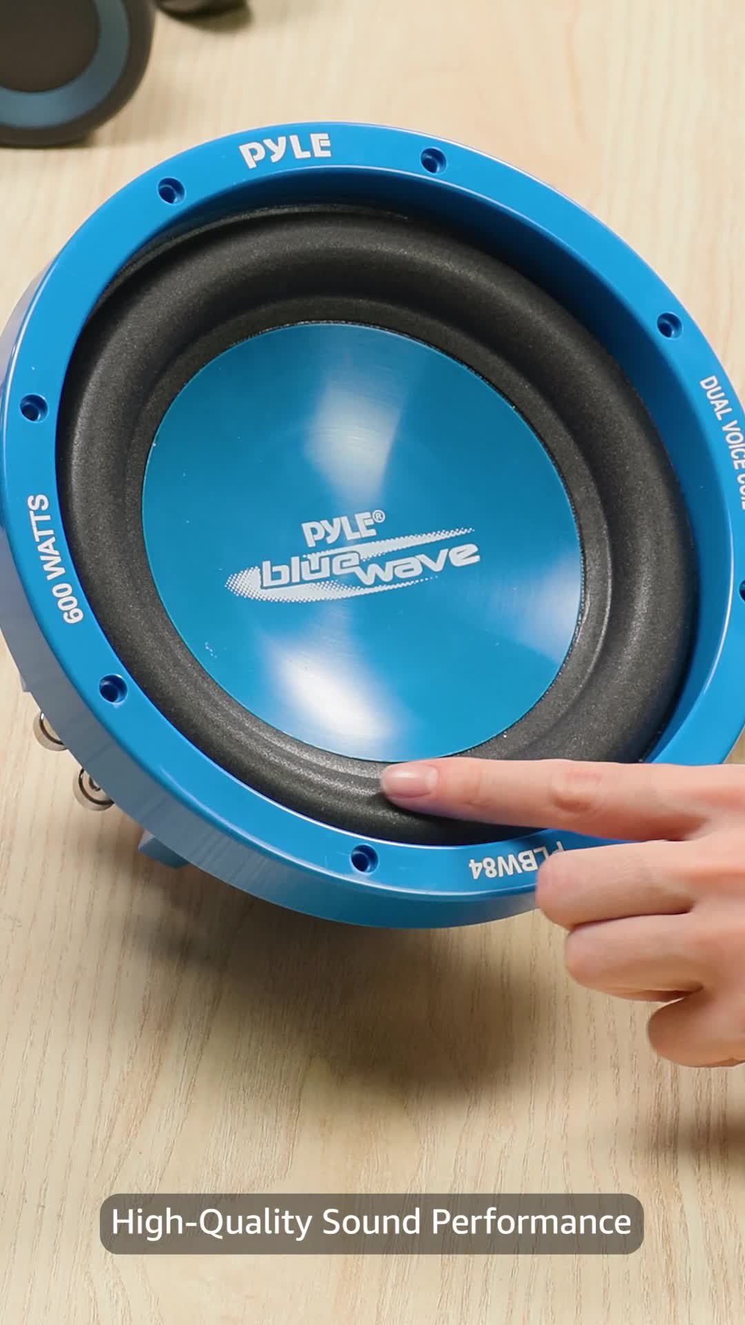 Pyle PLBW84 Blue Wave 8-Inch 600-Watt High-powered Subwoofer: Buy