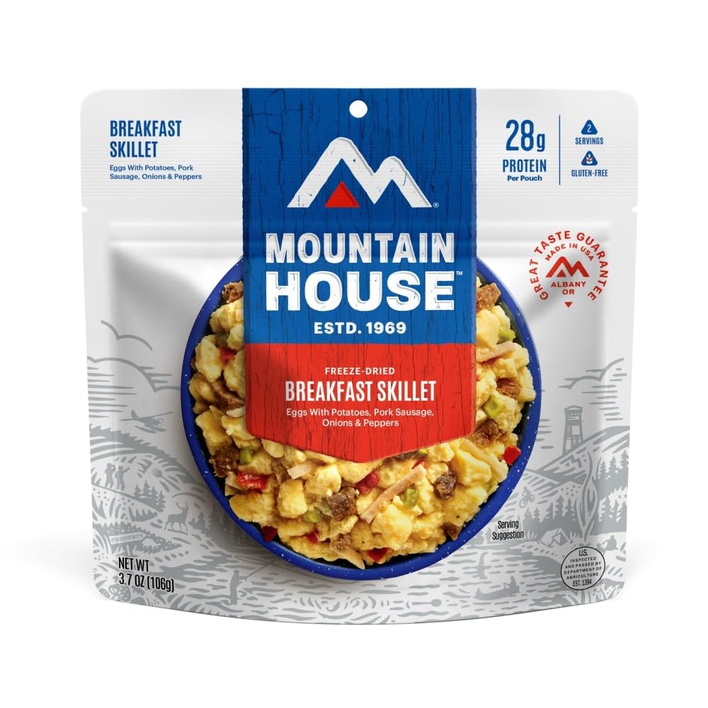 Mountain House Freeze-Dried Backpacking and Camping Food (e.g., Breakfast Skillet)