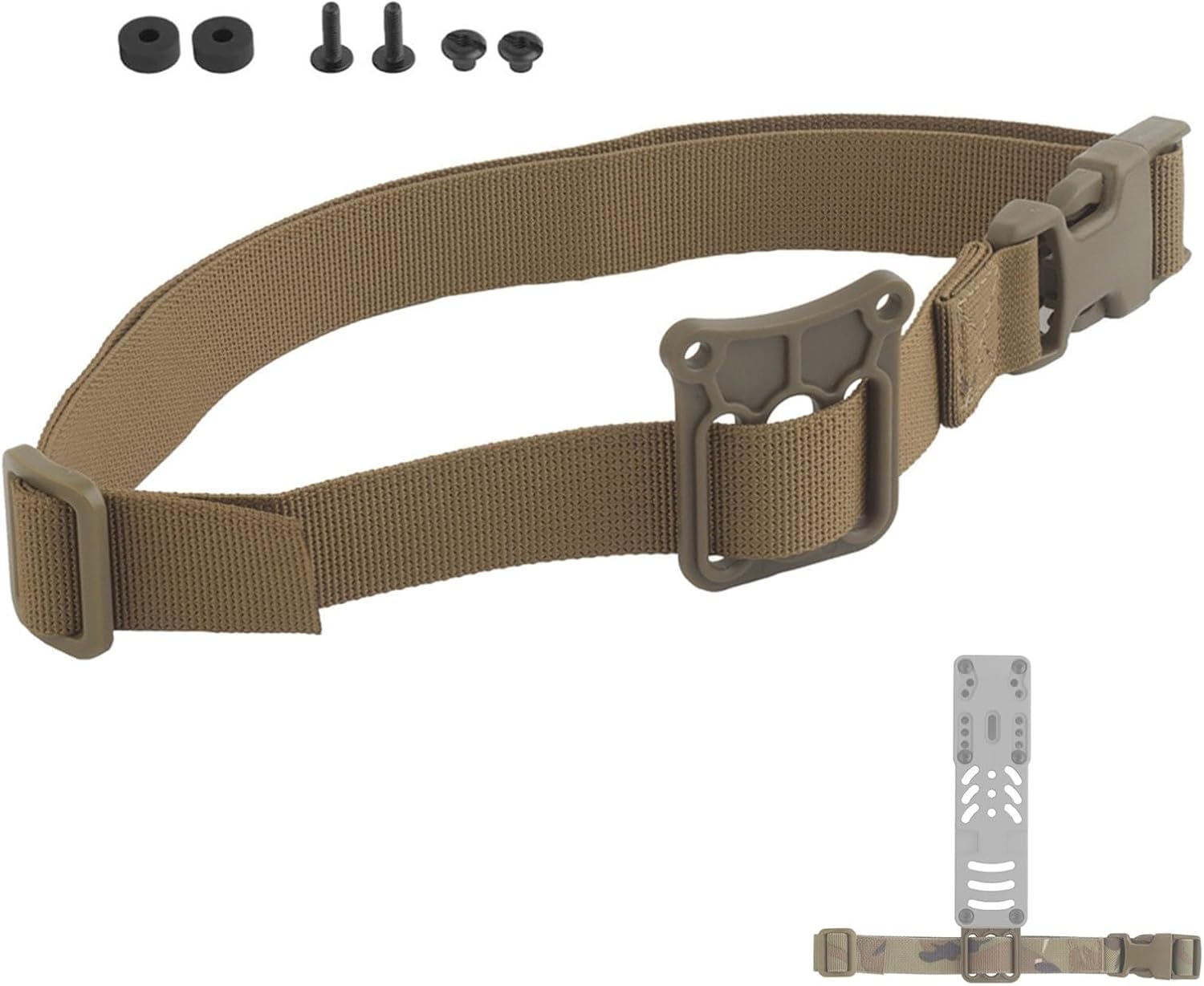 Tactical Modular Holster Adapter Thigh Strap, Adjustable Drop Leg Retention Belt with Quick Release Buckle, Stabilizer Leg Strap for Airsoft,Paintball
