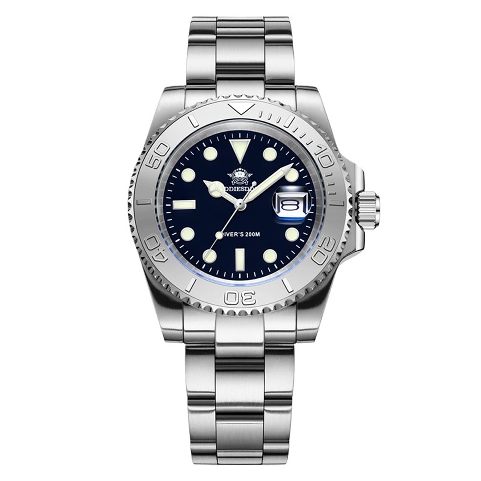 VELORE Zegarek ze stali nierdzewnej 200m Diver BGW9 Super Luminous RelOJ Hombre European and American Business Quartz Watch