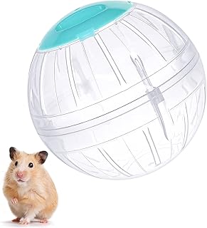 Hamster Exercise Ball, 5.7 Inch Transparent Hamster Ball Running Hamster Wheel for Dwarf Hamsters Small Pets to Reduce Boredom and Increase Activity
