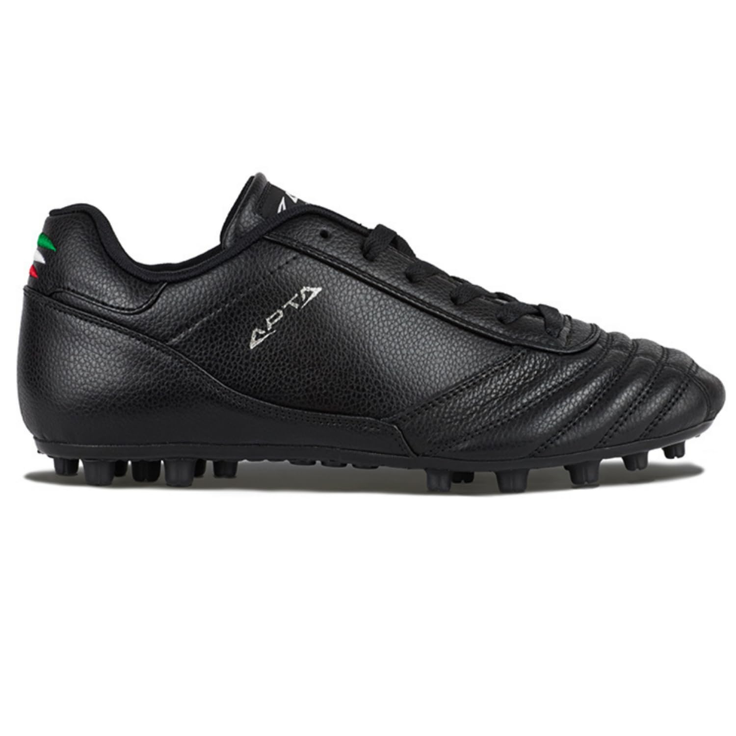 Check Nero - Scarpe da Calcio Uso Professionali in Pelle di Vitello ed Ecopelle Massime Prestazioni e Comfort, Calzata pianta Larga