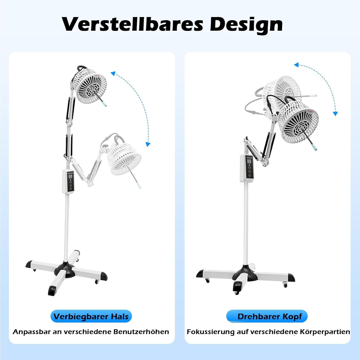 Lampa Akupunkturowa TDP 300 W, Ciepło Mineralne, Lampa Grzewcza Na Podczerwień, Timer 30/60/90 Min, Lampa Moxalowa, Terapeutyczna, Promiennik Na Plecy, Kark, Ramiona