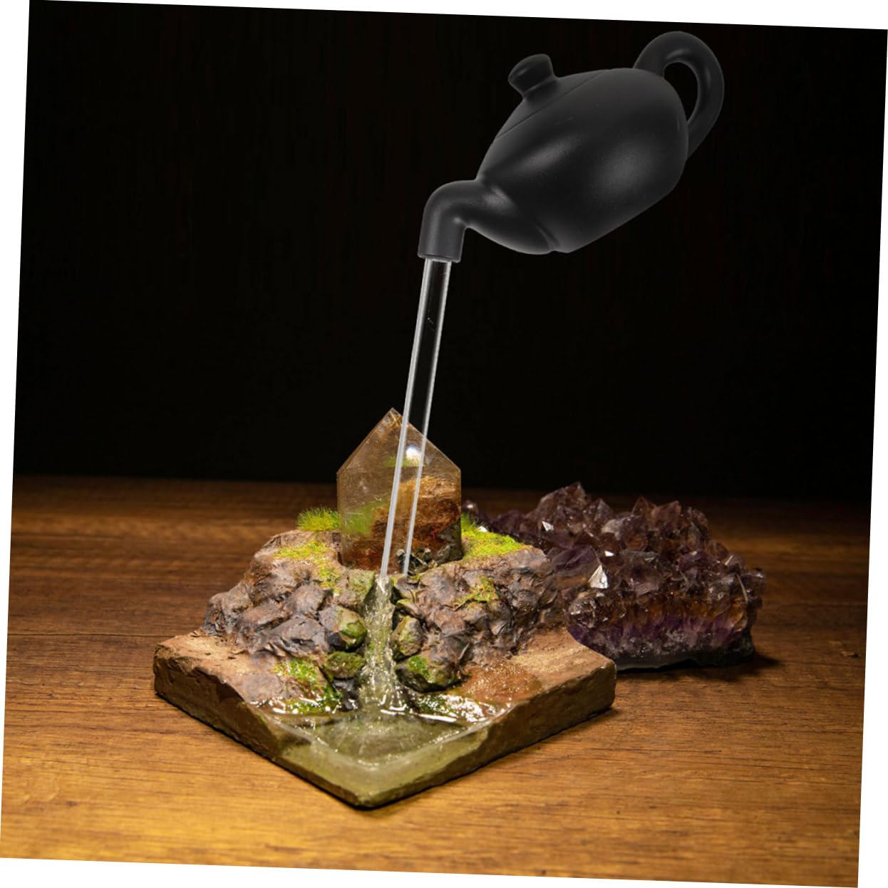 ABOOFAN 4 Juegos Tetera Colgante Jarra De Té Tetera De Agua De La Fuente a Fuente De Mesa Piezas De De Agua Corriente Partes De La Tubo De Sobremesa El Plastico
