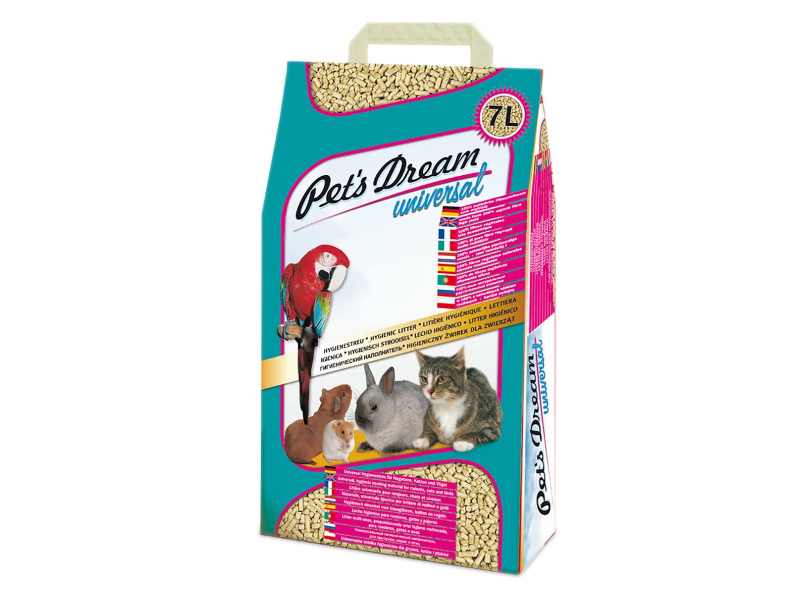 petsdream Pets Dream Granulat z drewna 4 kg 7 l - Lot de 2