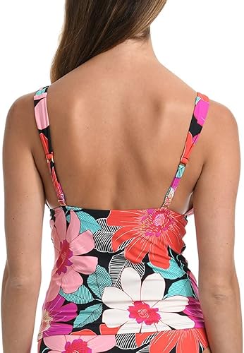 Miniatura 2 de Top de traje de baño tankini con nudo frontal sobre el hombro