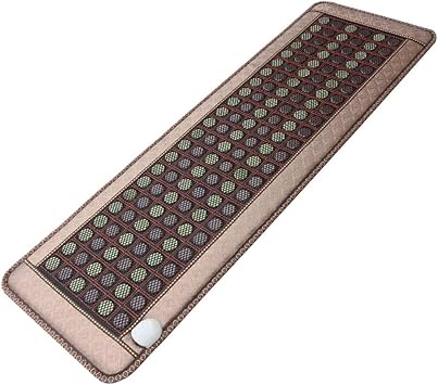 Far Infrared Heating Pad,Heating Pad Natural Jade And Tourmaline,Heat Therapy With Jade,Jade Stone Far Infrared Heating Pad For Back,Relieve Pain And Relax For Home Office,Adjustable Temp(Color:B)