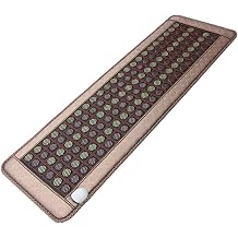Far Infrared Heating Pad,Heating Pad Natural Jade And Tourmaline,Heat Therapy With Jade,Jade Stone Far Infrared Heating Pad For Back,Relieve Pain And Relax For Home Office,Adjustable TempColorB