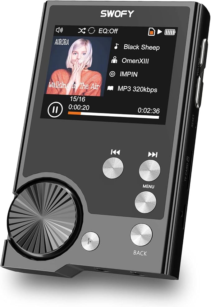 Swofy HiFi MP3 Player Lossless DSD High Resolution Digital Audio Music