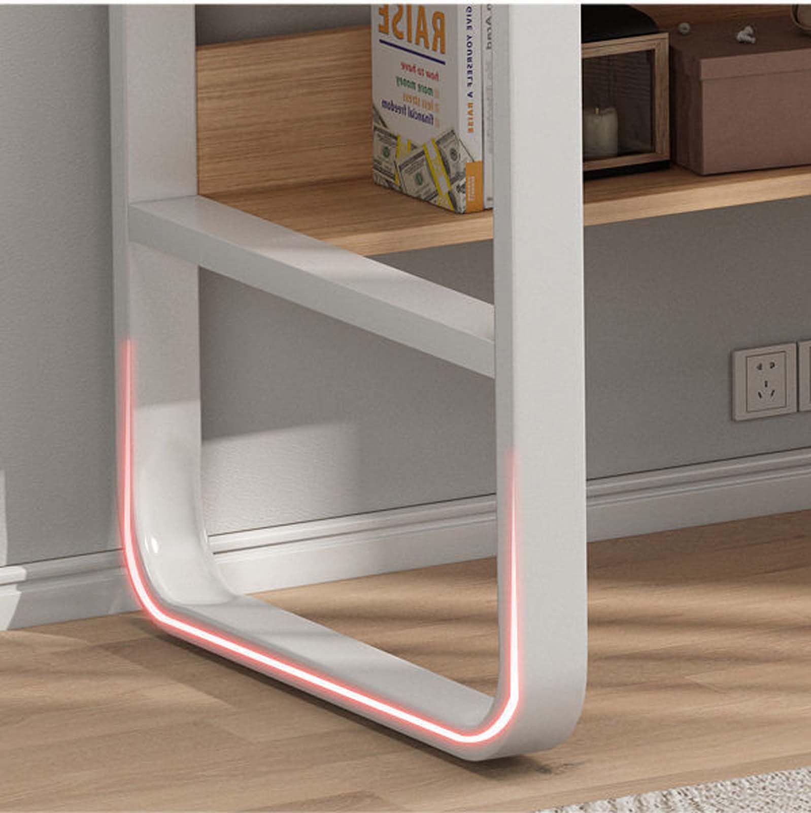 Moderna scrivania da gioco per PC con 3 cassetti, postazione di lavoro compatta per piccoli spazi, elegante scrivania in legno per casa e ufficio, facile da montare, perfetta per giochi e produttività
