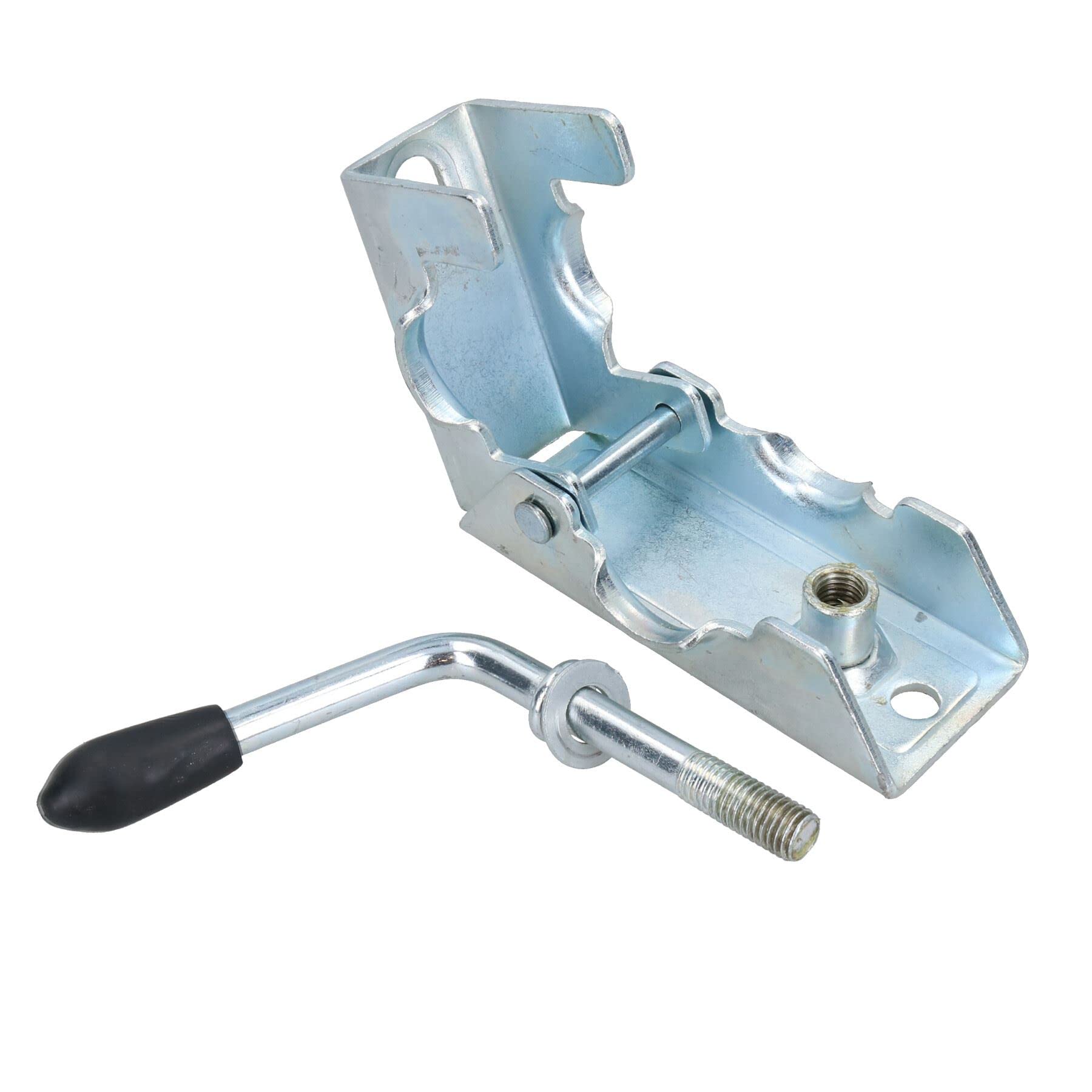 AB Tools Stützrad, 42 mm, für Anhänger, Wohnwagen, 200 mm, Stahl-Zentrierrad + Split-Klemme