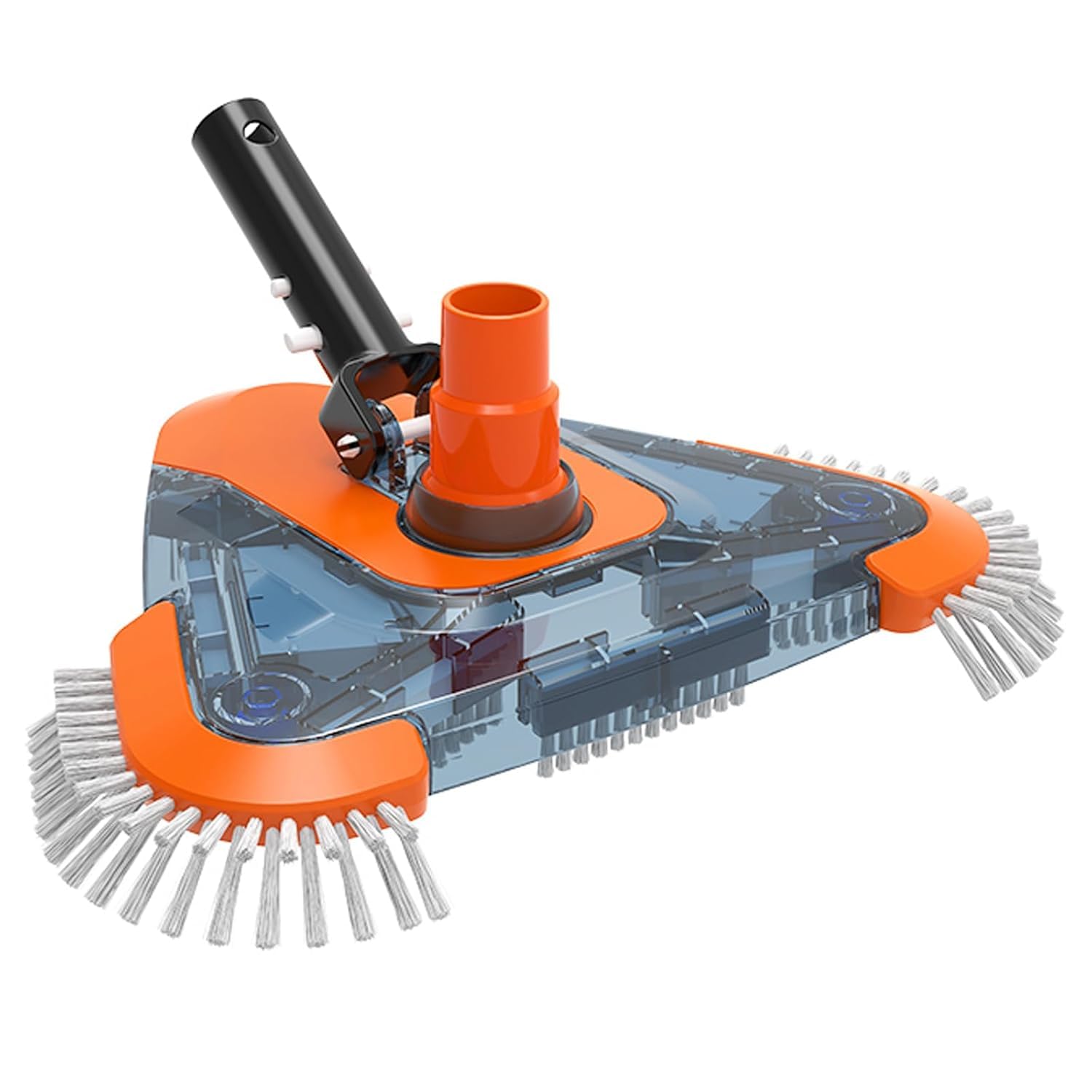 Helix Swimming Pool Vacuum Head with Side Brush & Universal Rotatable Hose Adapter,Weighted Triangle Pool Vacuum(Safe for Vinyl Liner Pool),Swimming Pool Vacuum Brush for Inground & Above Ground Pools-image-12
