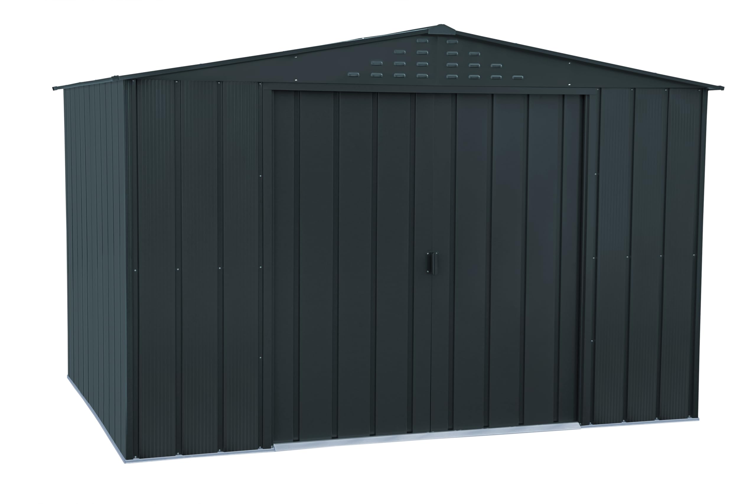 Duramax - Garden shed - COLOSSUS 10x8 - Metal - anthracite grey - 3.25 x 2.44 x 2.10 m