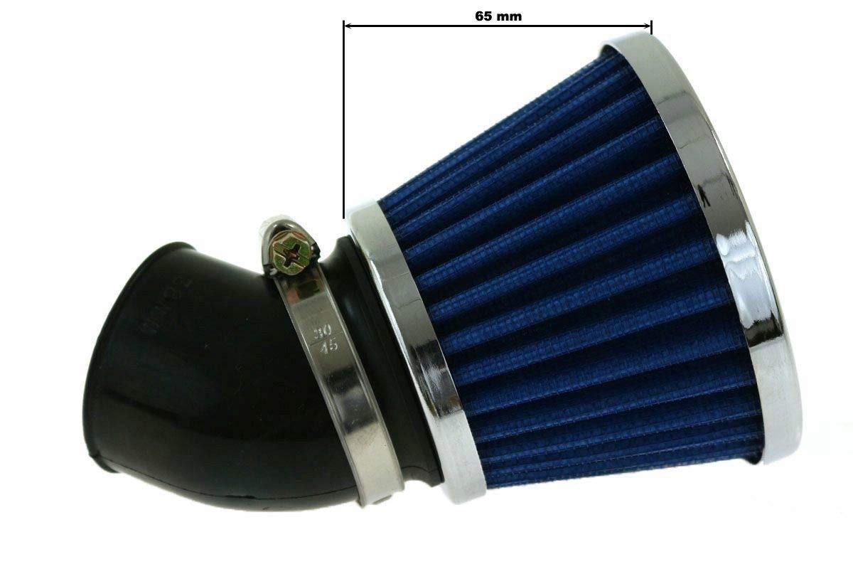 V-MAXZONE M-7810 BIKE AIR FILTER SIMOTA 45DEG 38MM JS-9209-6