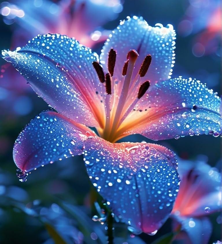 Mix Lily Bulbs UK, Lilies Rhizome for Planting, Hardy Perennial, Excellent Display, Natural Organic-4 Rhizome-B