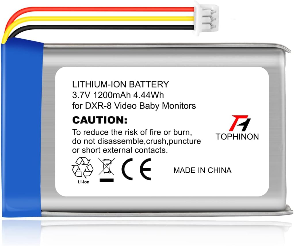 Tophinon Replacement Battery for Infant Optics DXR8 Baby