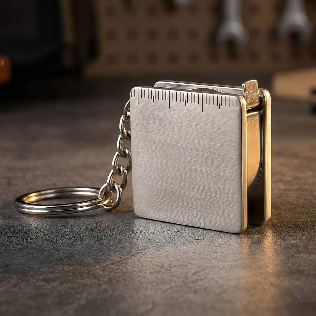 Reizteko Mini Steel 120cm/47inch Extra Long Tape Measure Keychain (Measure Tape)