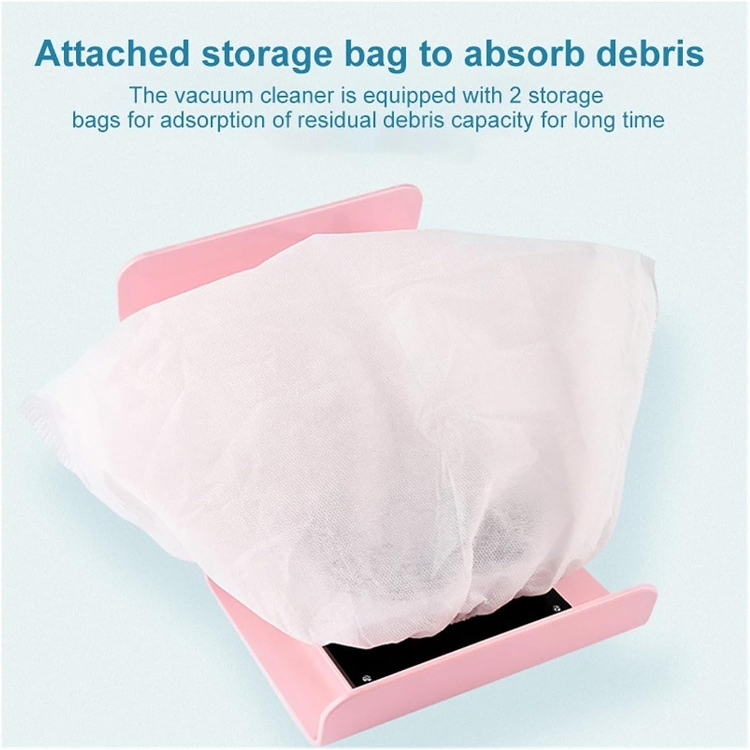 Nail Drill Dust Collector Washable Filter Suction Low Noise Vacuum Cleaner Extractor Manicure Salon Tools Machine 40W 2 Bags Fan Equipment for Acrylic