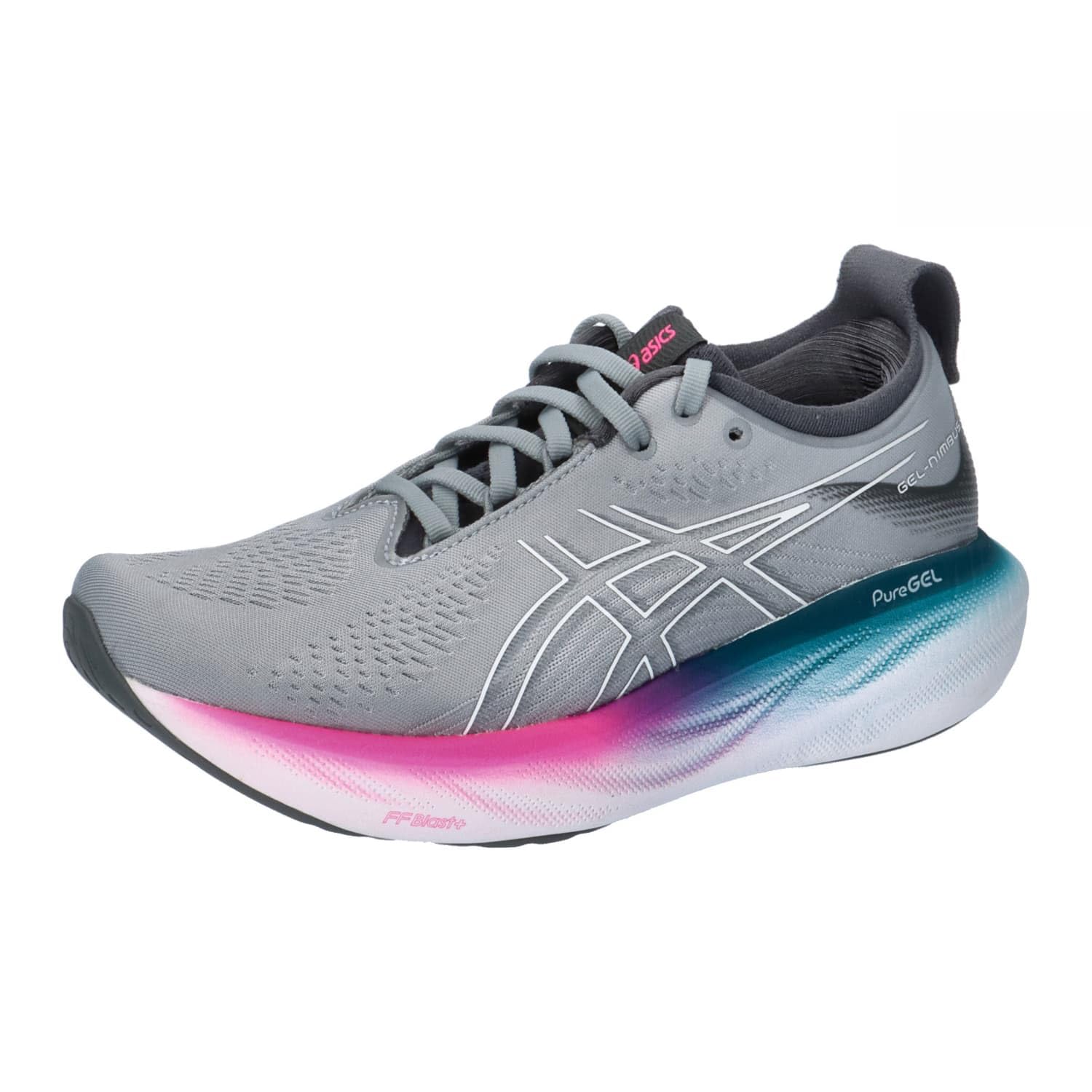 ASICS Nimbus 25 Zapatillas de Carretera para Mujer Gris Morado