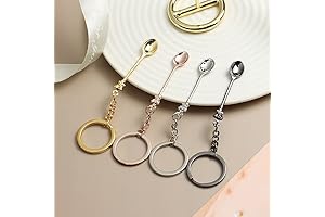 Exquisite 4-Piece Crown Spoon Necklace Set