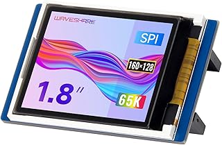 Waveshare 1.8inch LCD Display Module for Raspberry Pi Pico 65K RGB Colors 160×128 Pixels SPI Interface Comes with Raspberry Pi Pico C/C++ and MicroPython Demo