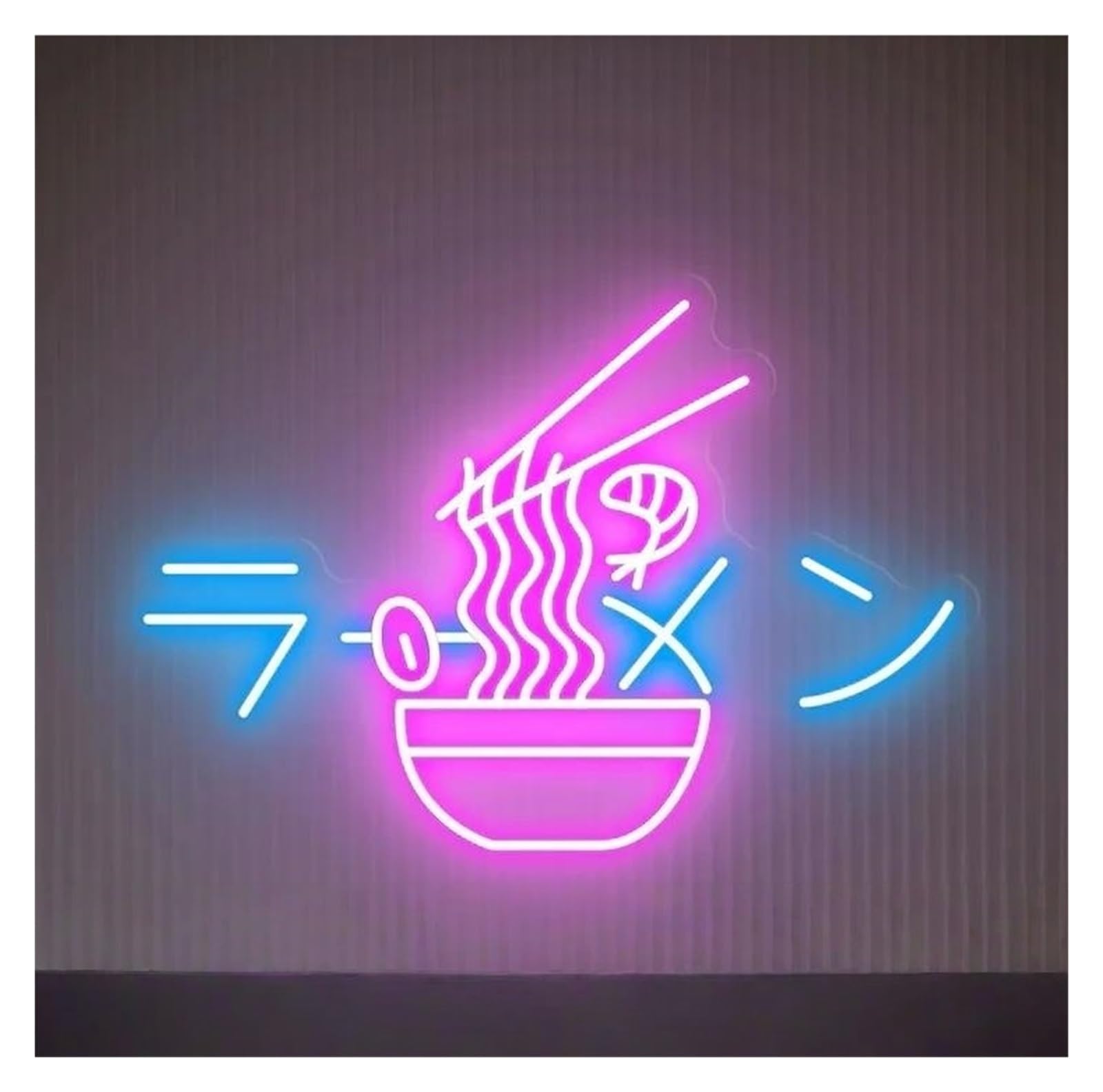 RONGCH Hanging Art Neon Signs Ramen Japanese Noodles Neon Sign Restaurant Business Window Display Decor Dimmable Lamps Make Your Storemore Shiny 45cm(A)