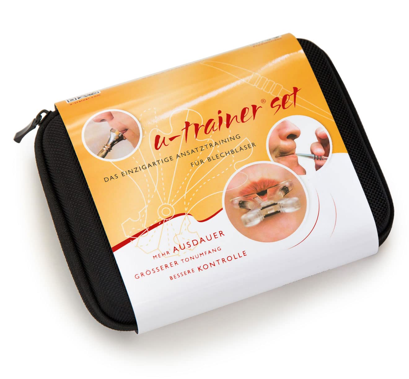 für Blechbläser (Ansatztrainer, ergonomisch, abwaschbares und hautfreundliches Material)