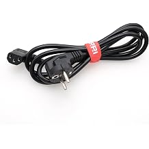 Right Angle IEC C13 to European CEE7/7 Schuko Plug PC Monitors Computer Power Cord 250V 10A