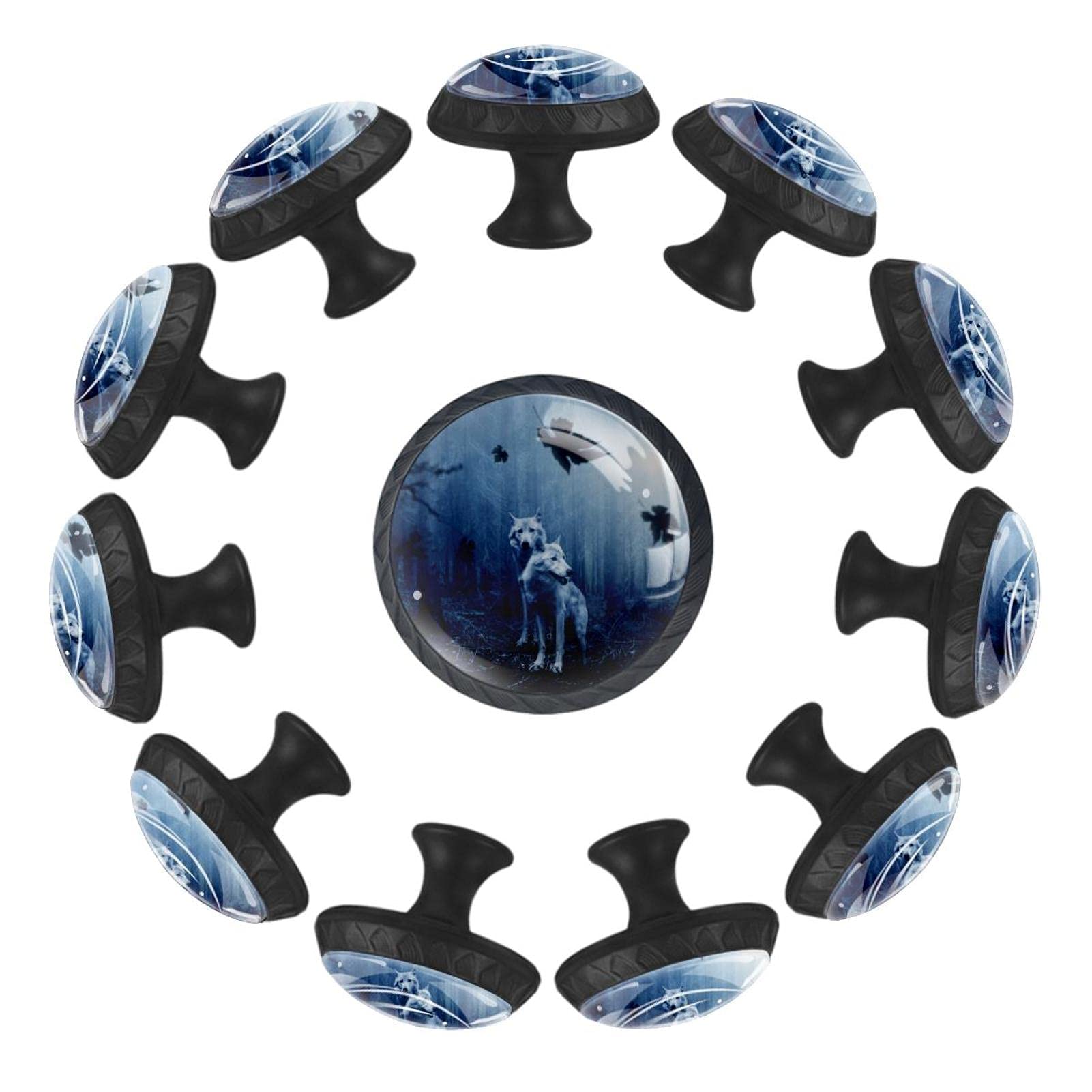 Bouton de tiroir loup 35 mm poignée meuble commode enfant x12