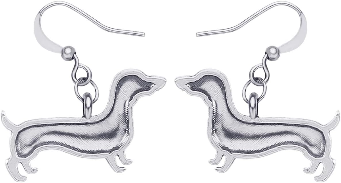 Vintage Alloy Dachshund Earrings Dangle Puppy Jewelry Weiner Dog Gifts for Women Dog Lovers - Image 5